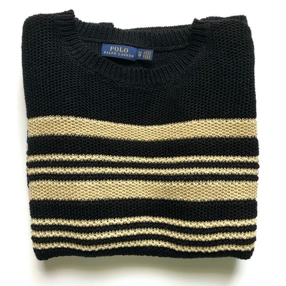 Polo Ralph Lauren Striped Sweater 100% Linen - Picture 7 of 14